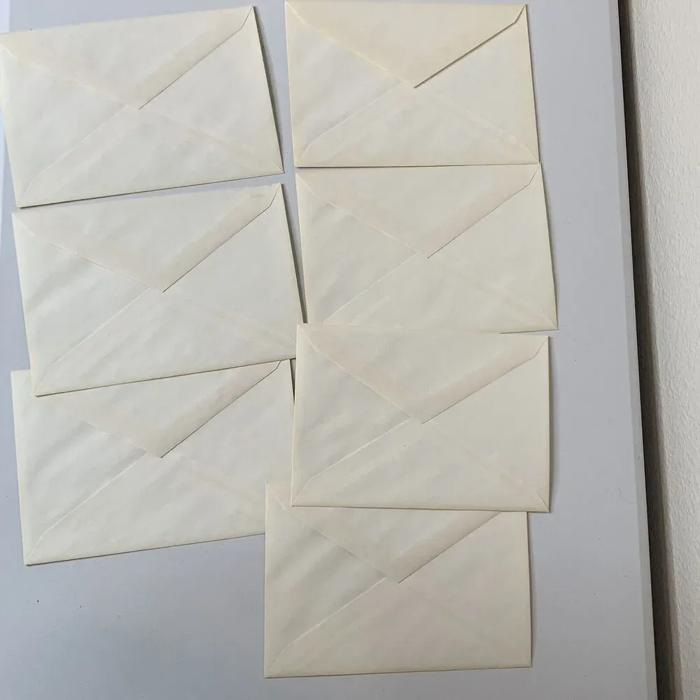 Vintage Disney Mickey Mouse Off White Ivory Envelopes Only 4x6 Lot Of 7